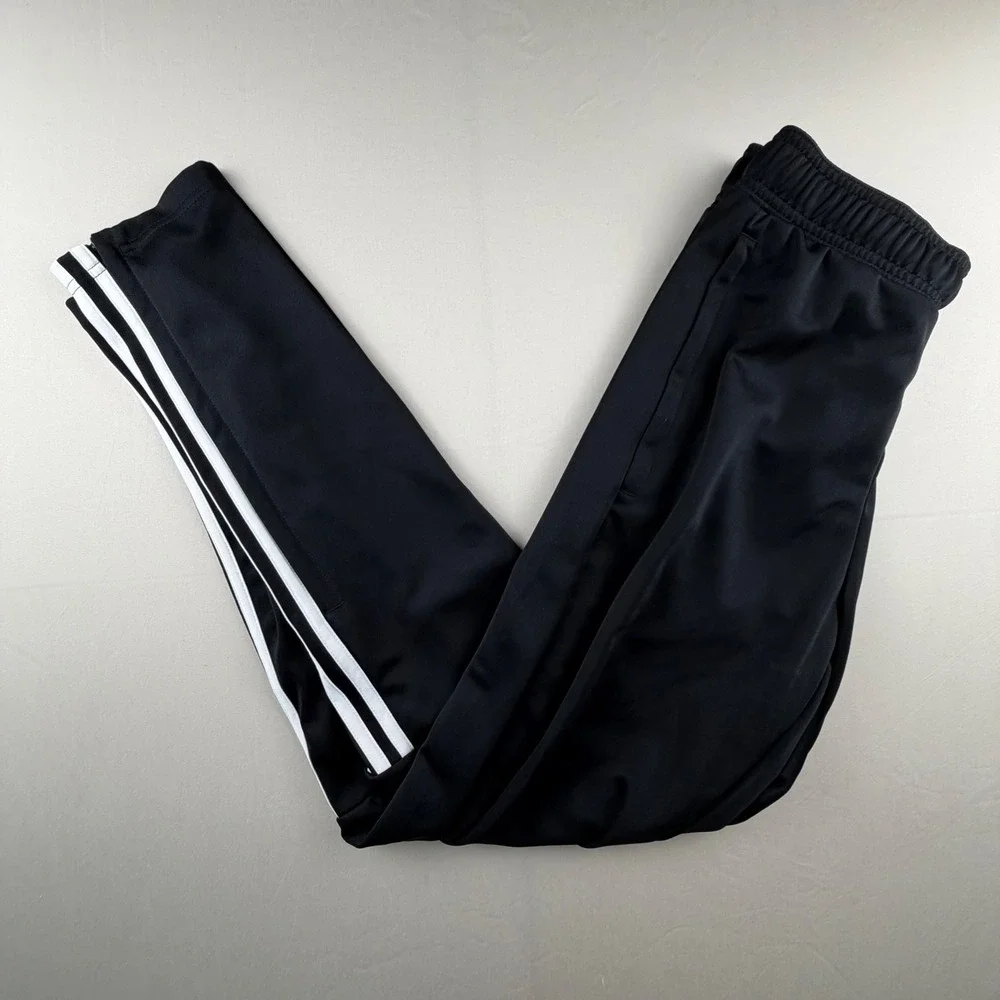Adidas M Sereno PT Track Pants Men Small Black White Stripe AeroReady IR7848 237